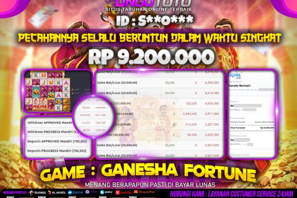 BUKTI WD UNGUTOTO | Kalo Kegini Mah Tahan Gak Tidur Tidur Memang Bedah Jauh Dengan Slot Lain Ungutoto Gak Ada Lawan