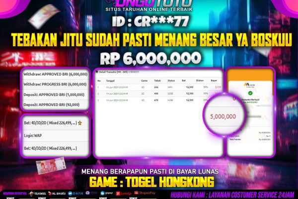 UNGUTOTO TEBAKAN JITU SUDAH PASTI MENANG BESAR YA BOSKU