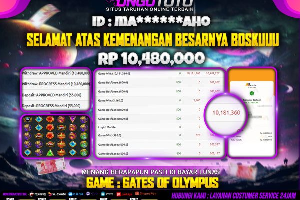 UNGUTOTO | PECAH PERKALIAN BESAR BOSKU AUTO MAXWINNNNNNNN