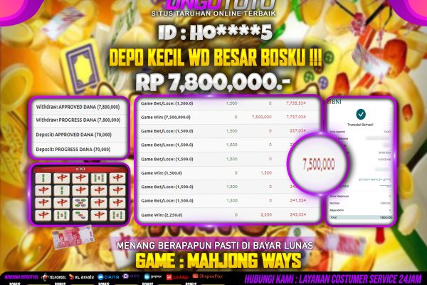 UNGUTOTO | DAPATKJAN JP BESAR NYA