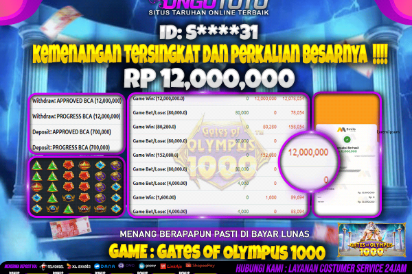 UNGUTOTO | BANYAK YAN TELAH MAXWIN DI UNGUTOTO!!