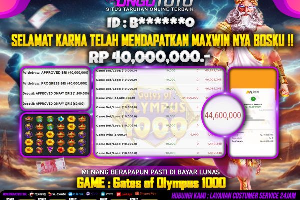 UNGUTOTO | BANYAK YAN TELAH MAXWIN DI UNGUTOTO!!