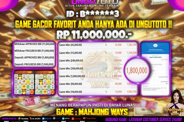 UNGUTOTO | SITUS DENGAN GAME GACOR FAVORIT !!!