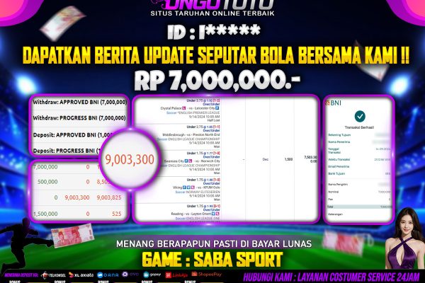 UNGUTOTO | BANYAK EVENT BOLA DENGAN BONUS NYA !!!