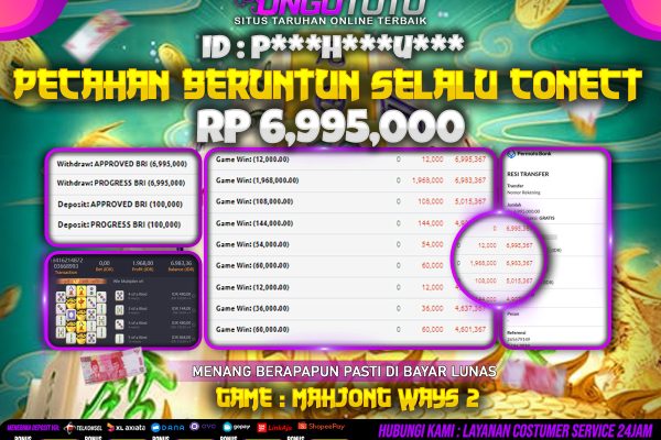 UNGUTOTO | SITUS SLOT GACOR MAHJONG , PASTI WD !!!