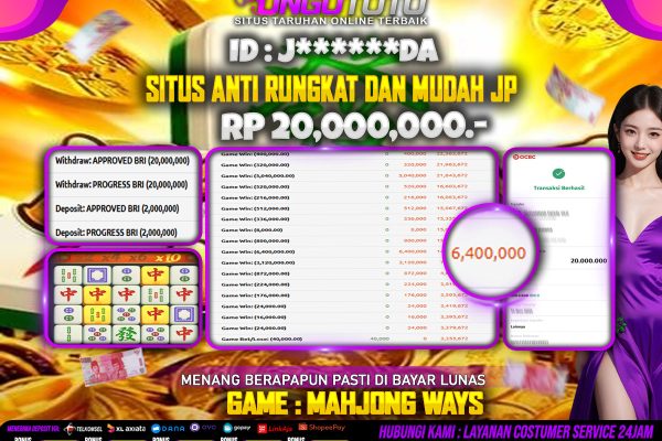 UNGUTOTO |SITUS MAHJONG DENGAN PECAHAN TEREPIK