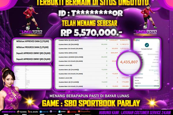 UNGUTOTO |SITUS BOLA SPORBOOK PARLAY TERPERCAYA