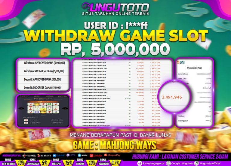 UNGUTOTO | SLOT MAHJONG MUDAH JACKPOT BESAR