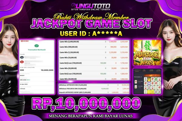 UNGUTOTO | SELALU WD DAN JP BERMAIN DI SINI