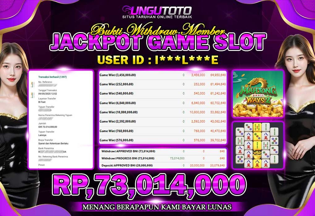 UNGUTOTO | JACKPOT SLOT DENGAN MUDAH DI UNGUTOTO