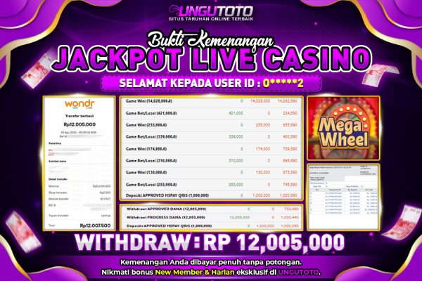 UNGUTOTO | MEGA WHEEL GAME CASINO YANG SANGAT MUDAH MENDAPATKAN KEMENANGAN DAN JP NYA