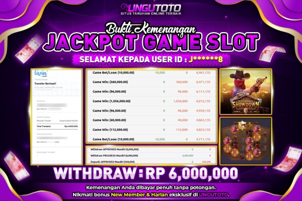 UNGUTOTO | BUKTI PEMENANG PGSOFT WILD BOUNTY SHOWDOWN UNGUTOTO 23 JULY 2025 RP. 6.000.000,- LUNAS