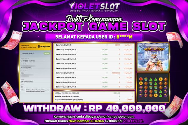 VIOLETSLOT | SITUS YANG SANGAT TERJAMIN GACOR