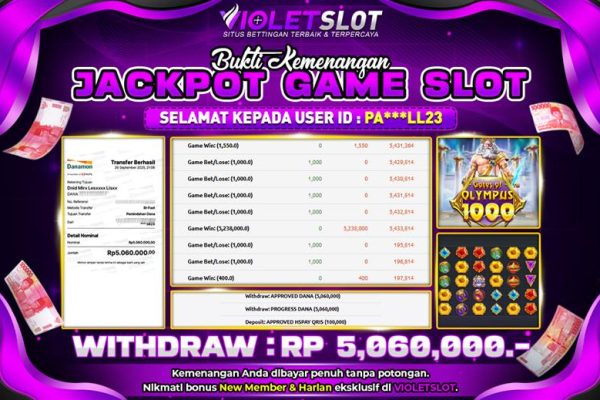 VIOLETSLOT >> KAPAN LAGI MODAL RECEH BISA MENANG JUTAAN RUPIAHHH