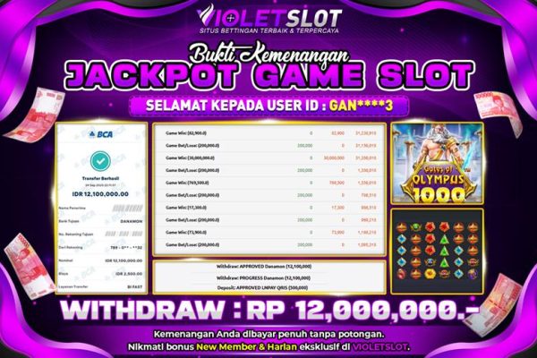 VIOLETSLOT | PERKALIAN BESAR MUDAH KONEK BOSKUUUU AUTOOO JP !!!