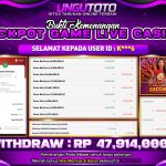 UNGUTOTO | RASAKAN SENSASI KEMENANGAN TERBESARNYA DI GAME LIVE CASINO, MAIN DAN DAPATKAN JACKPOT TERBESARNYA