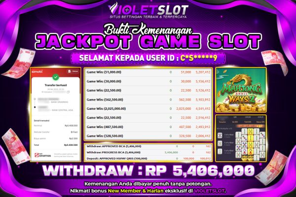 VIOLETSLOT | MENANG BESAR BERSAMA GAME MAHJONG WAYS 2 AYO BERMAIN DAN DAPATKAN SEKARANG