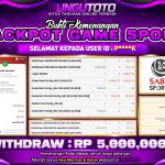 UNGUTOTO | BUKTI PEMENANG SPORT SABA SPORT TANGGAL 29 OKTOBER 2025 RP. 5,000,000,. LUNAS