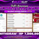 VIOLETSLOT | BUKTI PEMENANG LIVE CASINO BACCARAT TANGGAL 27 OKTOBER 2025 RP. 7,000,000,. LUNAS
