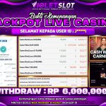 VIOLETSLOT | BUKTI PEMENANG LIVE CASINO CASH WHEEL CARNIVAL TANGGAL 25 OKTOBER 2025 RP. 6,000,000,. LUNAS