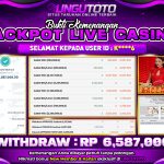 UNGUTOTO | BUKTI PEMENANG SLOT LIVE CASINO SPEED BACCARAT TANGGAL 31 OKTOBER 2025 RP. 6,587,000,. LUNAS