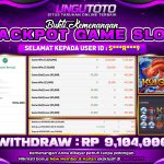 UNGUTOTO | BUKTI PEMENANG SLOT HABANERO KOI GATE TANGGAL 31 OKTOBER 2025 RP. 9,104,000,. LUNAS