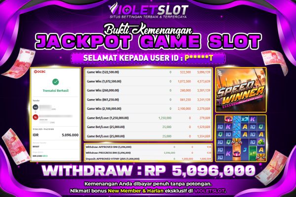 VIOLETSLOT | BUKTI JACKPOT SLOT PG SOFT – SPEED WINNER